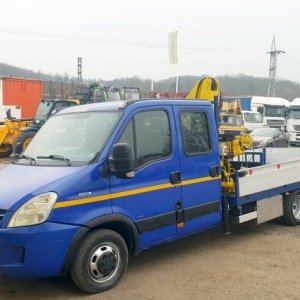 foto 3.5t/5t Iveco 7sitz +kran winde pritsche, 50C18 Daily 3.D 16V