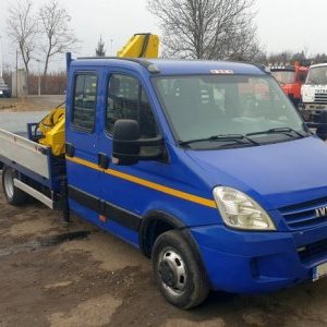 foto 3.5t/5t Iveco 7sitz +kran winde pritsche, 50C18 Daily 3.D 16V