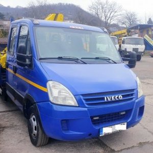 foto 3.5t/5t Iveco 7sitz +kran winde pritsche, 50C18 Daily 3.D 16V