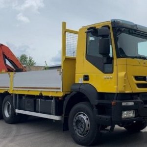 foto 6x4 Iveco 6.2m+Kran rotate gabel radio Retarder automat