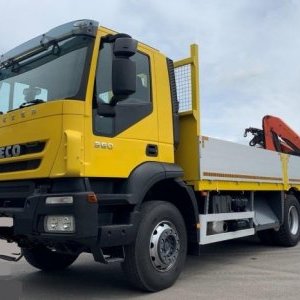 foto 6x4 Iveco 6.2m+Kran rotate gabel radio Retarder automat