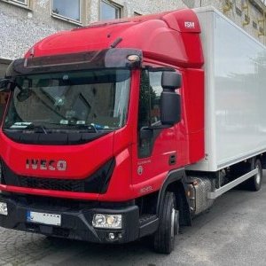 foto 7.5t lade 39m3/6.6m kasten+bord 16paletten Iveco luft bet furgon